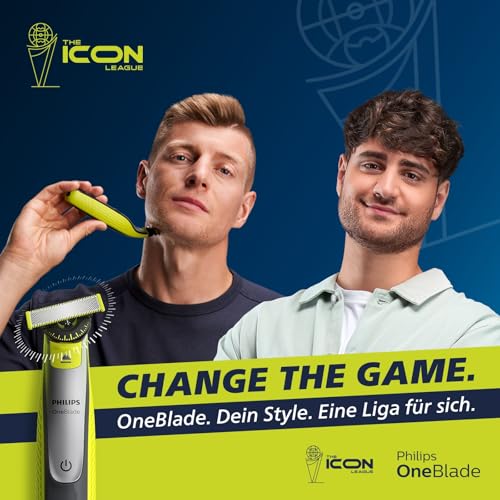 Philips OneBlade 360-Klingen - 4x 360-Ersatzklingen, Trimmen und Rasieren im Gesicht und am Körper, QP440/50