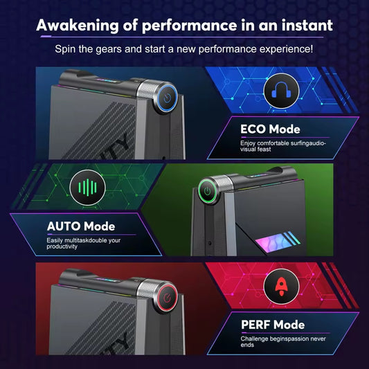 ACEMAGIC AD08 Mini-PC Gaming Intel Core i9-11900H Prozessor RAM 16GB DDR4 512GB SSD Gamer Computersteuerung WiFi6 BT5.2