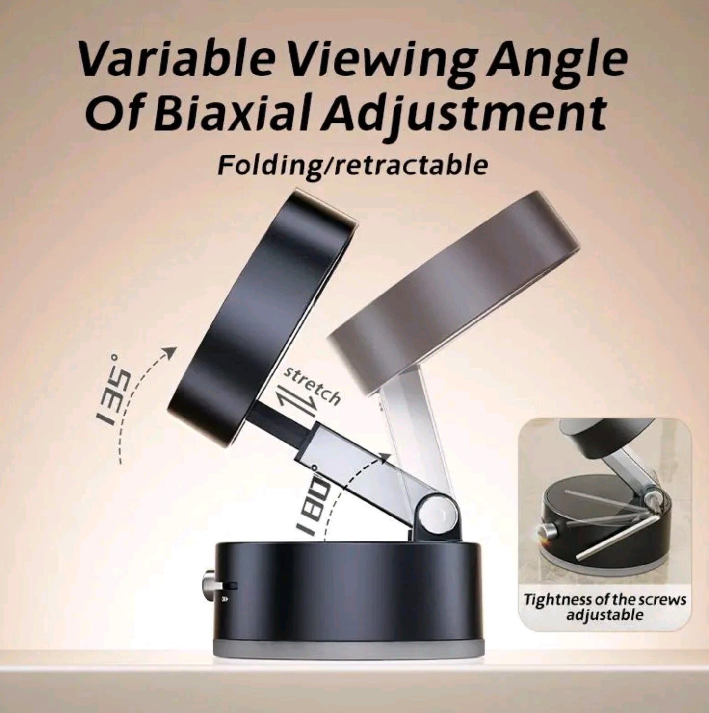 Vakuum Magnetischer Handyhalter, Faltbarer & Tragbarer Handyständer, Vielseitiger Handyhalter für Auto, Zuhause, Büro