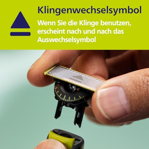 Philips OneBlade 360-Klingen - 4x 360-Ersatzklingen, Trimmen und Rasieren im Gesicht und am Körper, QP440/50