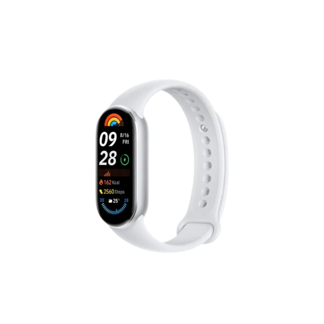 Xiaomi Smart Band 9 Fitness Tracker, AMOLED Display with 1200 Nits, Sp02 Tracking, Sleep and Heart Rate Monitor, Notifications, 5ATM Waterproof, Mi Fit App, Midnight Black