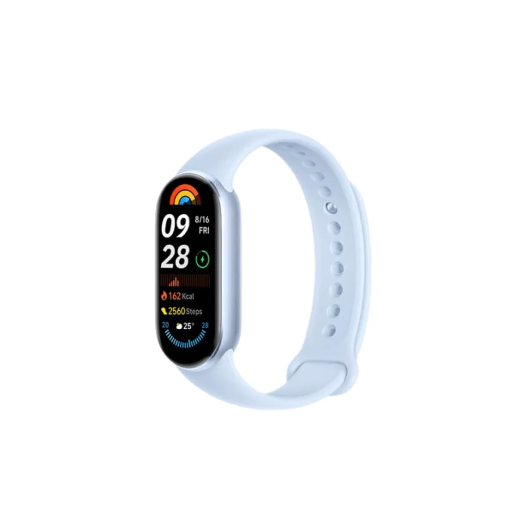 Xiaomi Smart Band 9 Fitness Tracker, AMOLED Display with 1200 Nits, Sp02 Tracking, Sleep and Heart Rate Monitor, Notifications, 5ATM Waterproof, Mi Fit App, Midnight Black