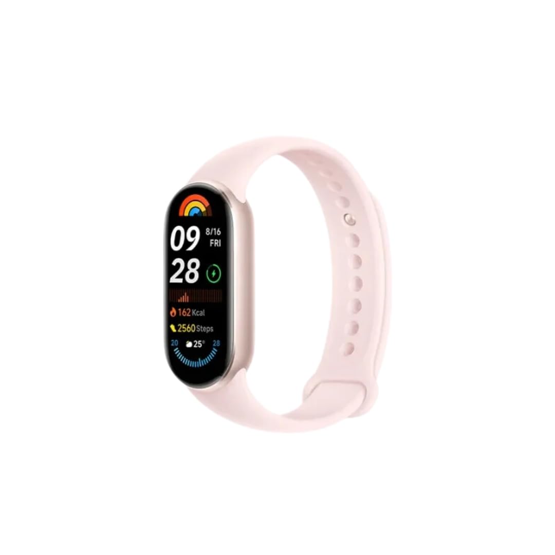 Xiaomi Smart Band 9 Fitness Tracker, AMOLED Display with 1200 Nits, Sp02 Tracking, Sleep and Heart Rate Monitor, Notifications, 5ATM Waterproof, Mi Fit App, Midnight Black