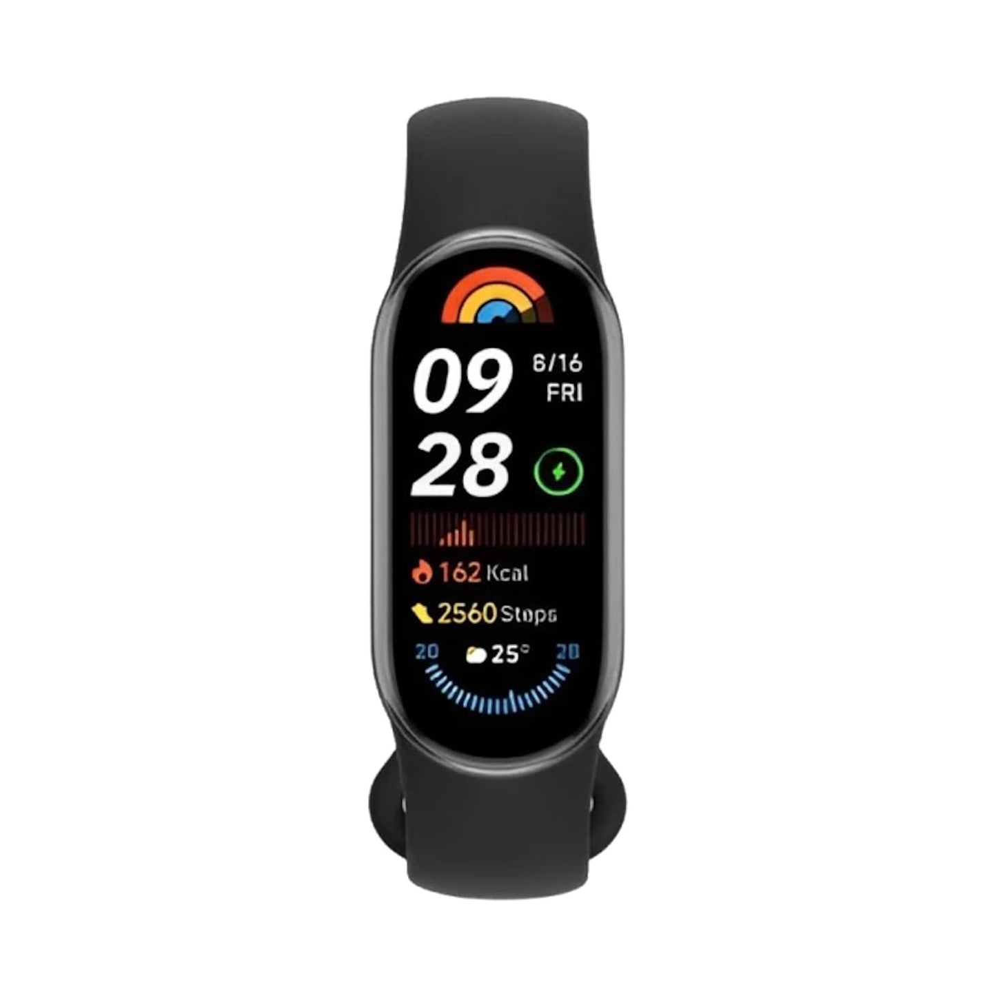 Xiaomi Smart Band 9 Fitness Tracker, AMOLED Display with 1200 Nits, Sp02 Tracking, Sleep and Heart Rate Monitor, Notifications, 5ATM Waterproof, Mi Fit App, Midnight Black