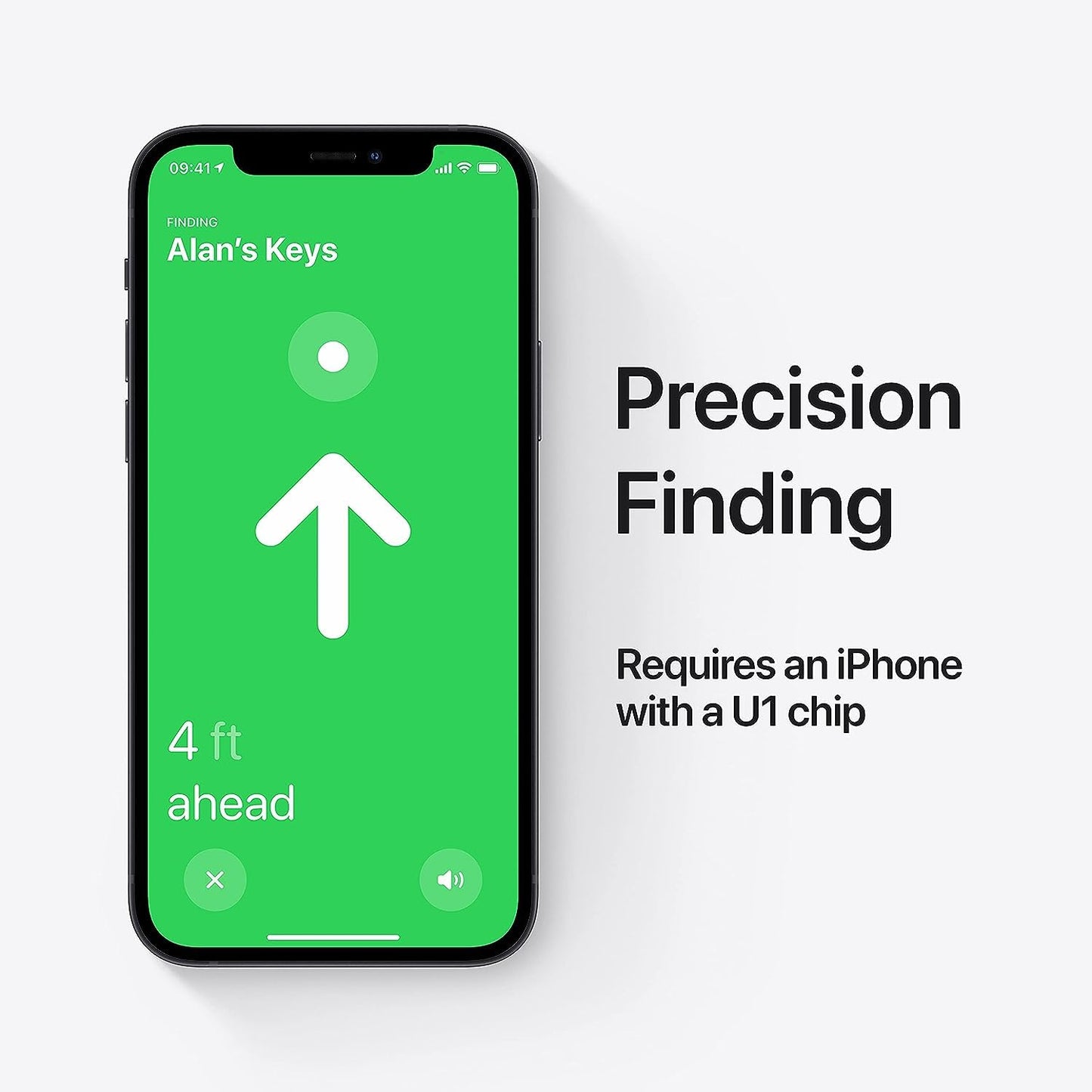 Apple AirTag - Finde und behalte Deine Sachen im Blick: Schlüssel, Geldbörsen, Gepäck, Rucksäcke und mehr. Einfaches Einrichten mit iPhone oder iPad. Austauschbare Batterie