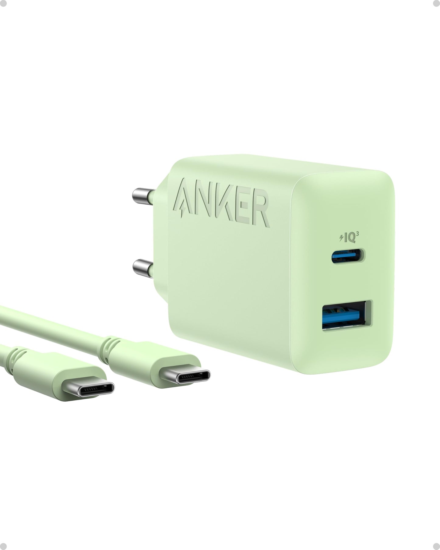 Anker 20W USB C Ladegerät, iPad Netzteil, USB-Schnellladenetzteil, iPad Ladegerät, Kompatibel mit iPhone 16/15/iPhone 15 Plus/iPhone 15 Pro/iPhone 15 Pro Max/iPad und mehr (mit 150cm USB-C Kabel)