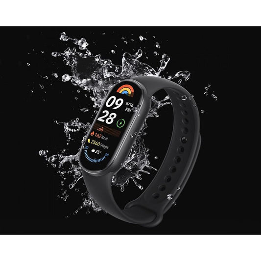 Xiaomi Smart Band 9 Fitness Tracker, AMOLED Display with 1200 Nits, Sp02 Tracking, Sleep and Heart Rate Monitor, Notifications, 5ATM Waterproof, Mi Fit App, Midnight Black