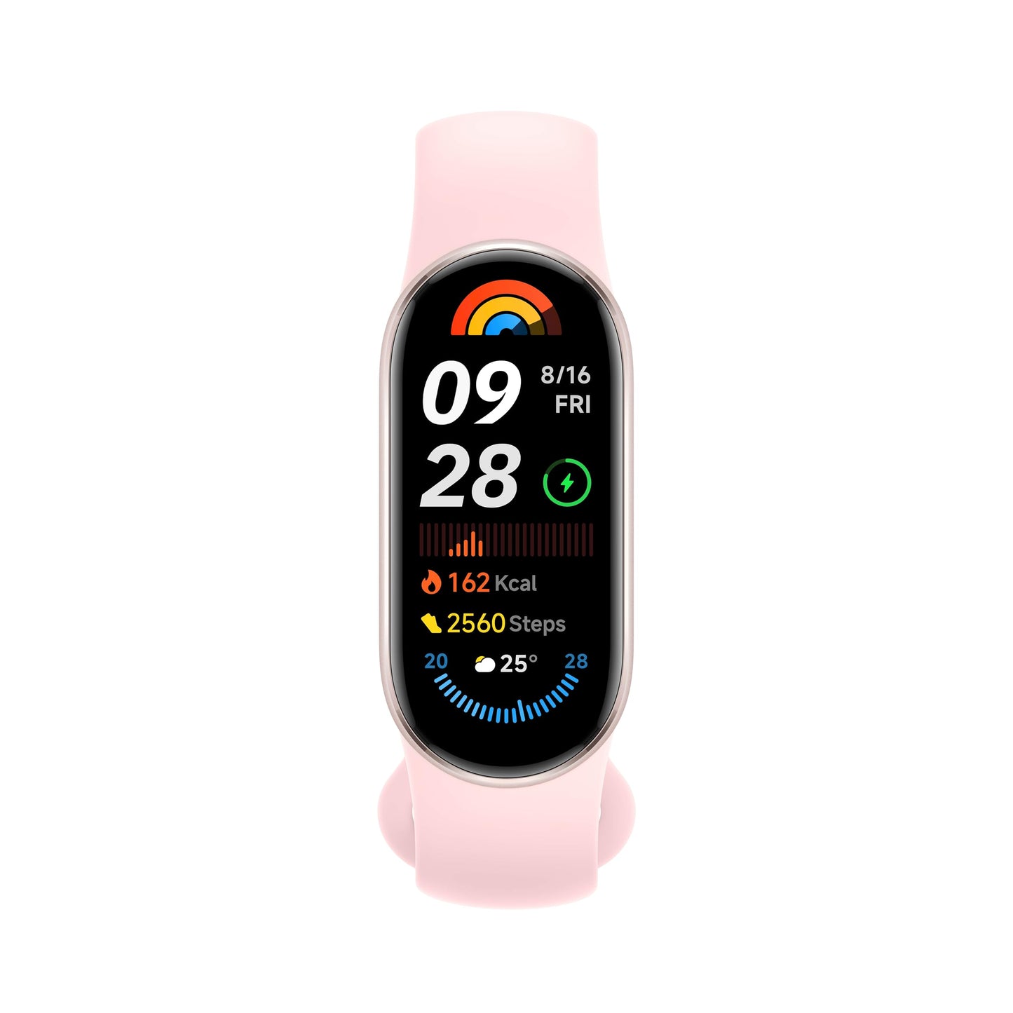 Xiaomi Smart Band 9 Fitness Tracker, AMOLED Display with 1200 Nits, Sp02 Tracking, Sleep and Heart Rate Monitor, Notifications, 5ATM Waterproof, Mi Fit App, Midnight Black