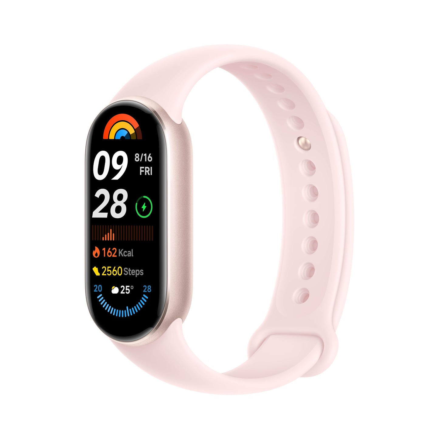 Xiaomi Smart Band 9 Fitness Tracker, AMOLED Display with 1200 Nits, Sp02 Tracking, Sleep and Heart Rate Monitor, Notifications, 5ATM Waterproof, Mi Fit App, Midnight Black