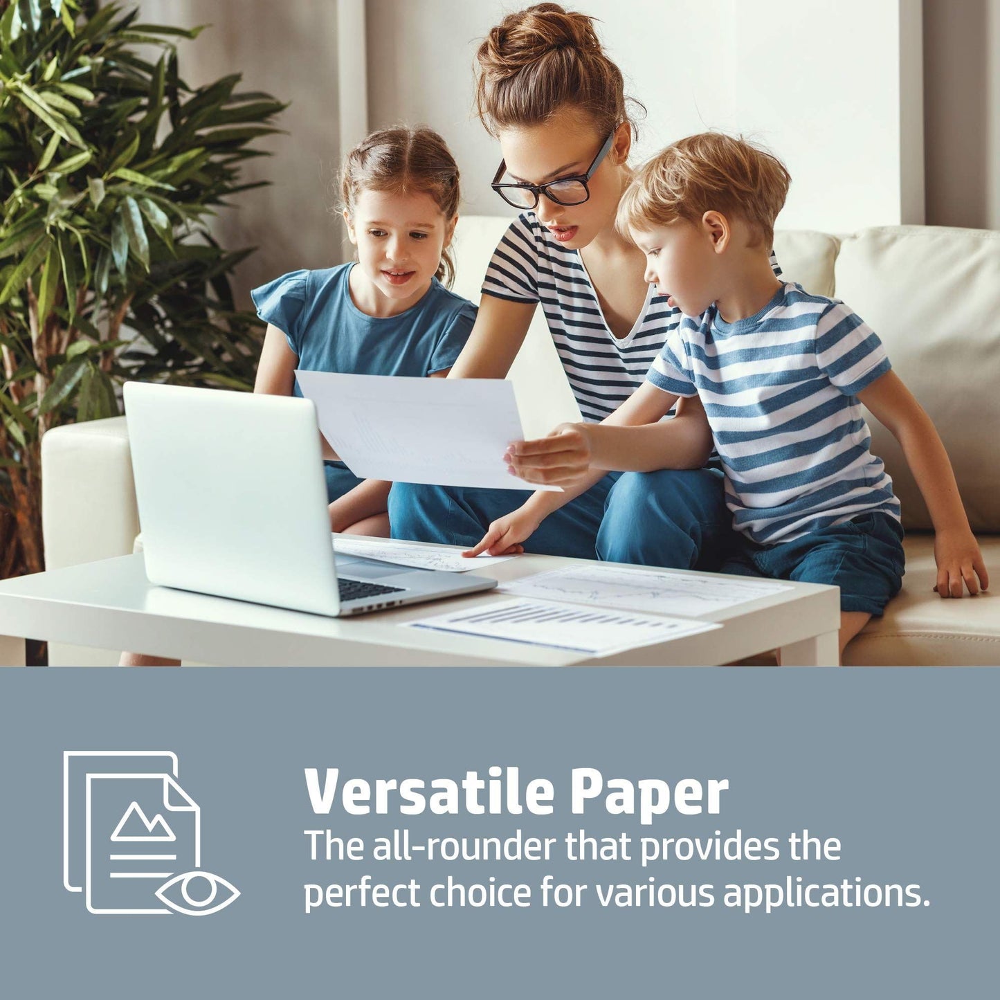 HP Kopierpapier CHP150 Home & Office, DIN-A4 80g, Weiß - Allround Kopierpapier für Zuhause und Büro ,2500 Blatt( 5x500 Blatt), 5er Pack