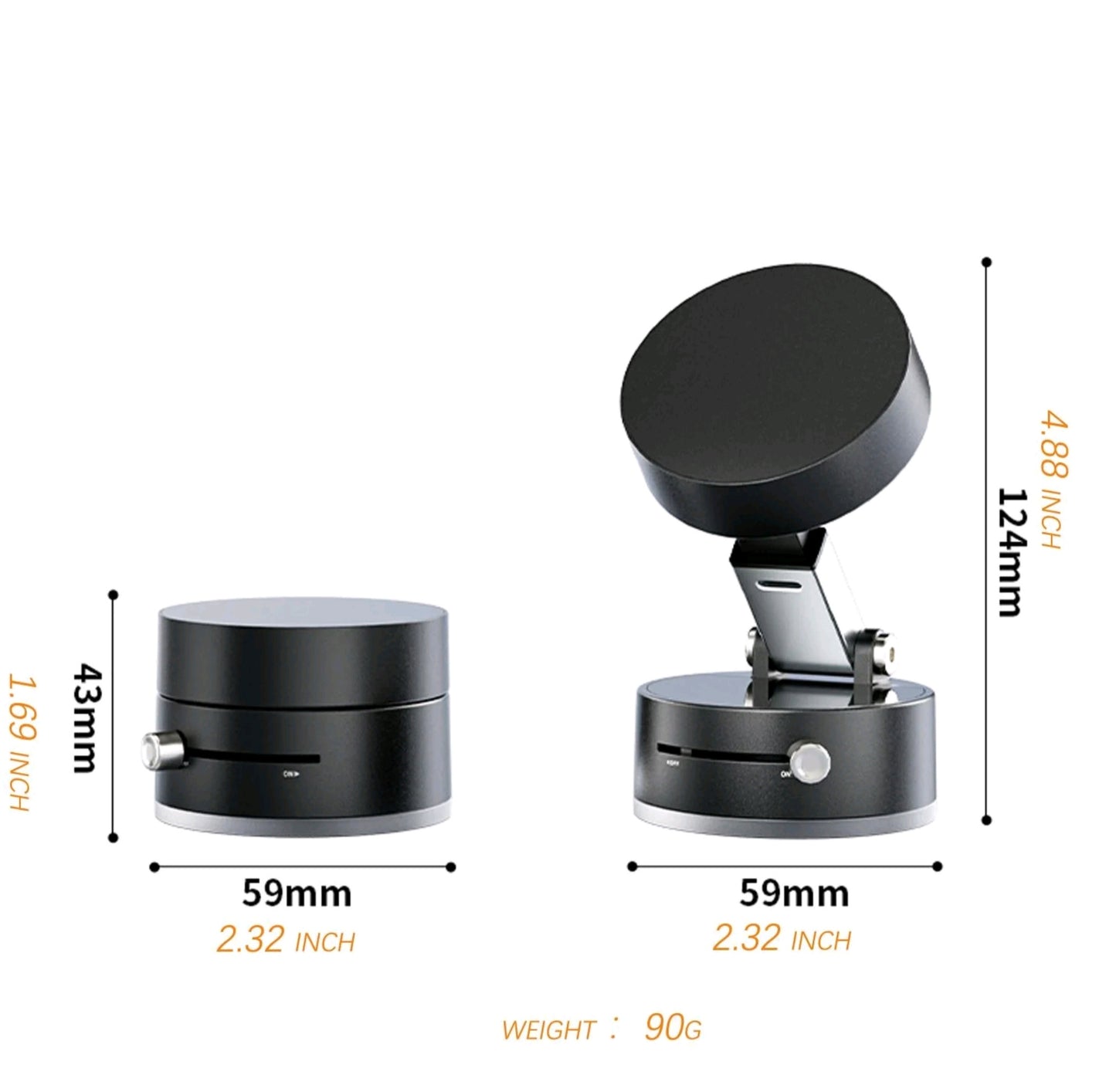 Vakuum Magnetischer Handyhalter, Faltbarer & Tragbarer Handyständer, Vielseitiger Handyhalter für Auto, Zuhause, Büro