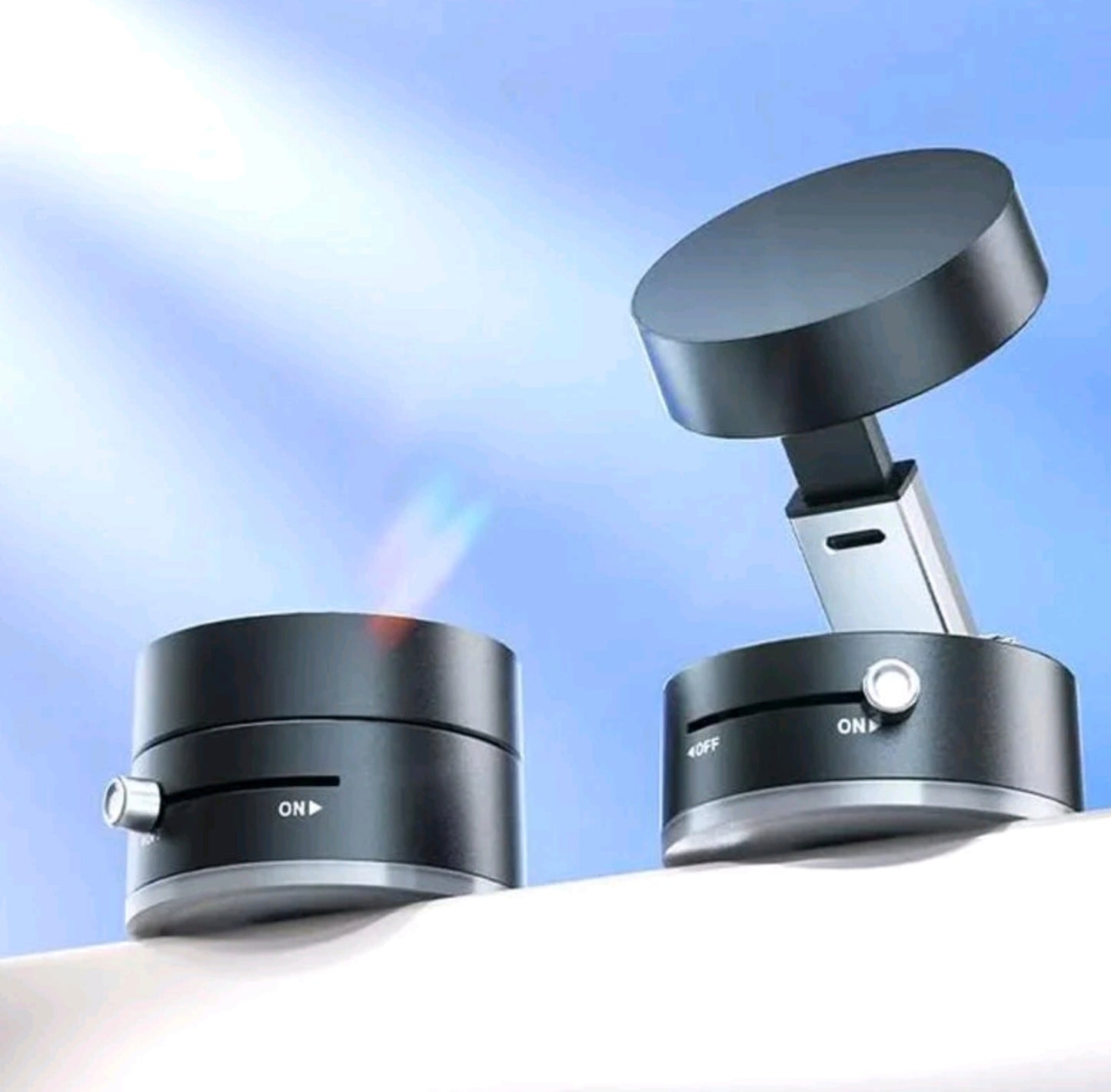 Vakuum Magnetischer Handyhalter, Faltbarer & Tragbarer Handyständer, Vielseitiger Handyhalter für Auto, Zuhause, Büro