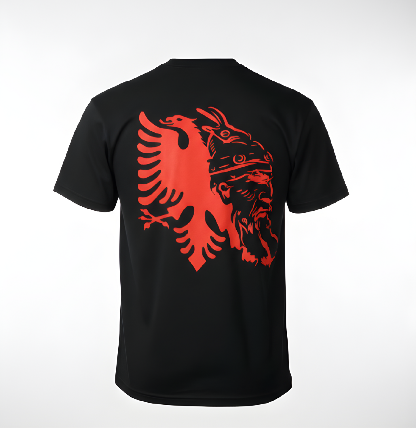 Albanisches T-Shirt Schwarz | Skanderbeg & Adler | Premium DTF Druck | S–3XL