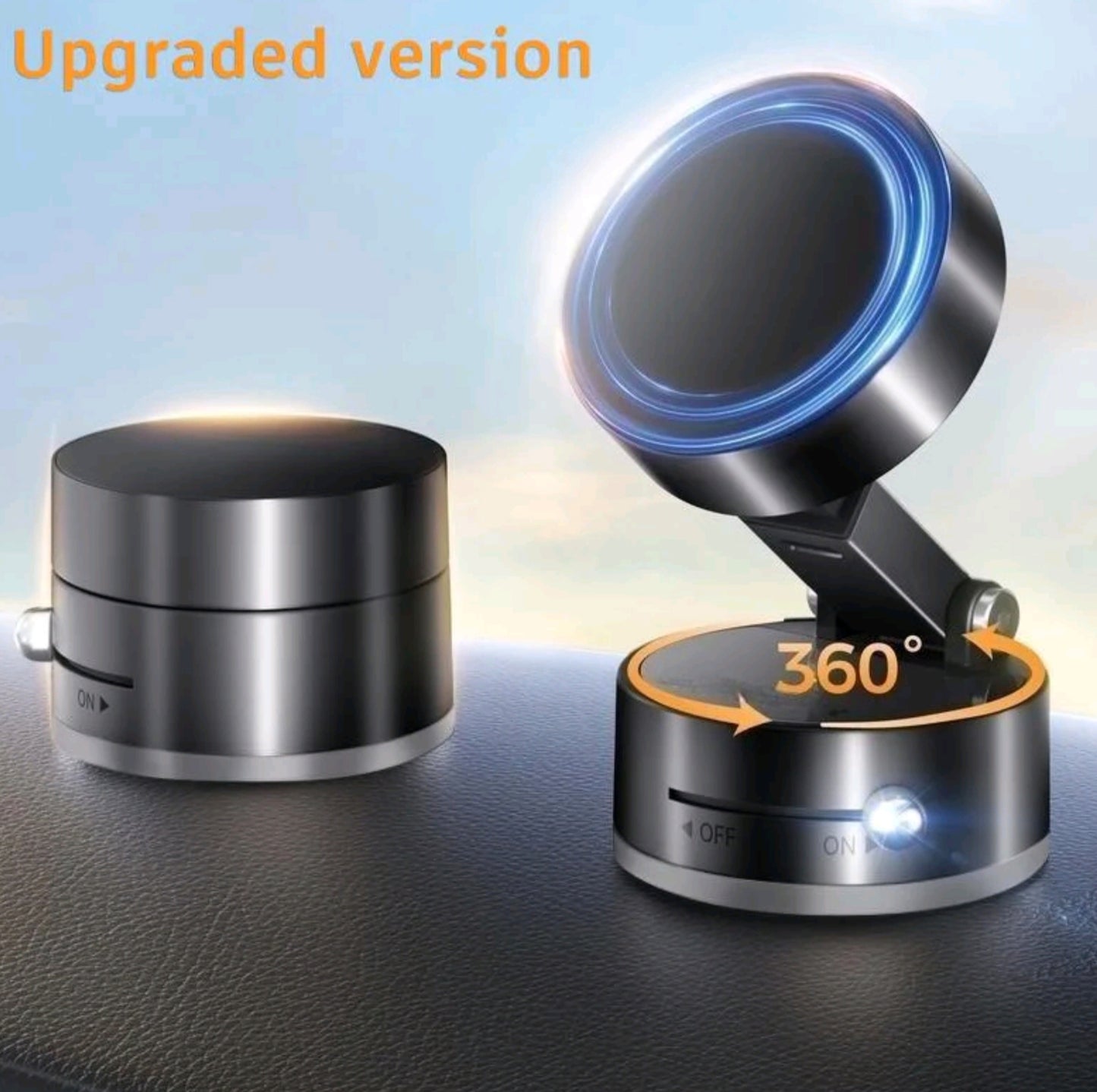 Vakuum Magnetischer Handyhalter, Faltbarer & Tragbarer Handyständer, Vielseitiger Handyhalter für Auto, Zuhause, Büro