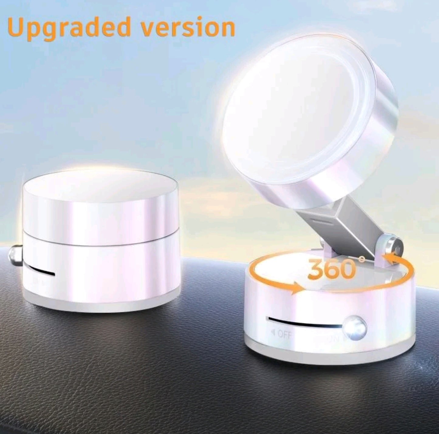 Vakuum Magnetischer Handyhalter, Faltbarer & Tragbarer Handyständer, Vielseitiger Handyhalter für Auto, Zuhause, Büro